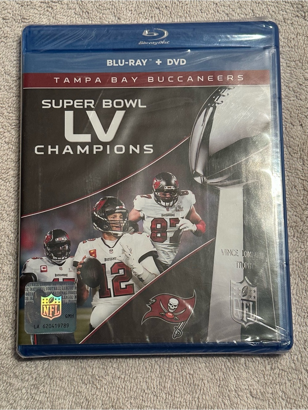 Tampa Bay Buccaneers Super Bowl LV Champions Blu-ray + DVD - Black & Red